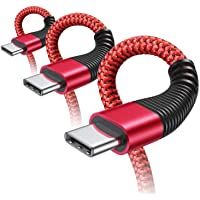 AINOPE Cable USB Tipo C [3 Pack 0.5M+1.2M+2M] Cargador Tipo C Carga Rápida y Sincronización Cable USB C para Samsung S10…